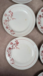 Lot de 14 assiettes plates Saint-amand modèle Marcel