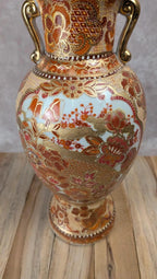 Vase chinois décor relief doré style Satsuma