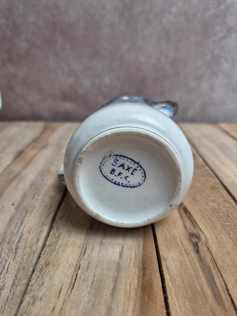 Paire de pots à lait anciens Boch Frères Keramis – modèle Saxe