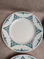 Lot de 7 assiettes plates terre de fer Moulin des Loups Fti 22