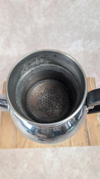 Cafetière vintage en métal nickelé chromé Ets Baumlin Alsachrome
