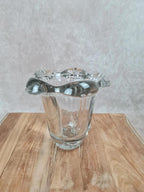 Vase en cristal épais, style Daum / Vsl