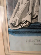 Gravure de mode ancienne encadrée – L’illustrateur des Dames