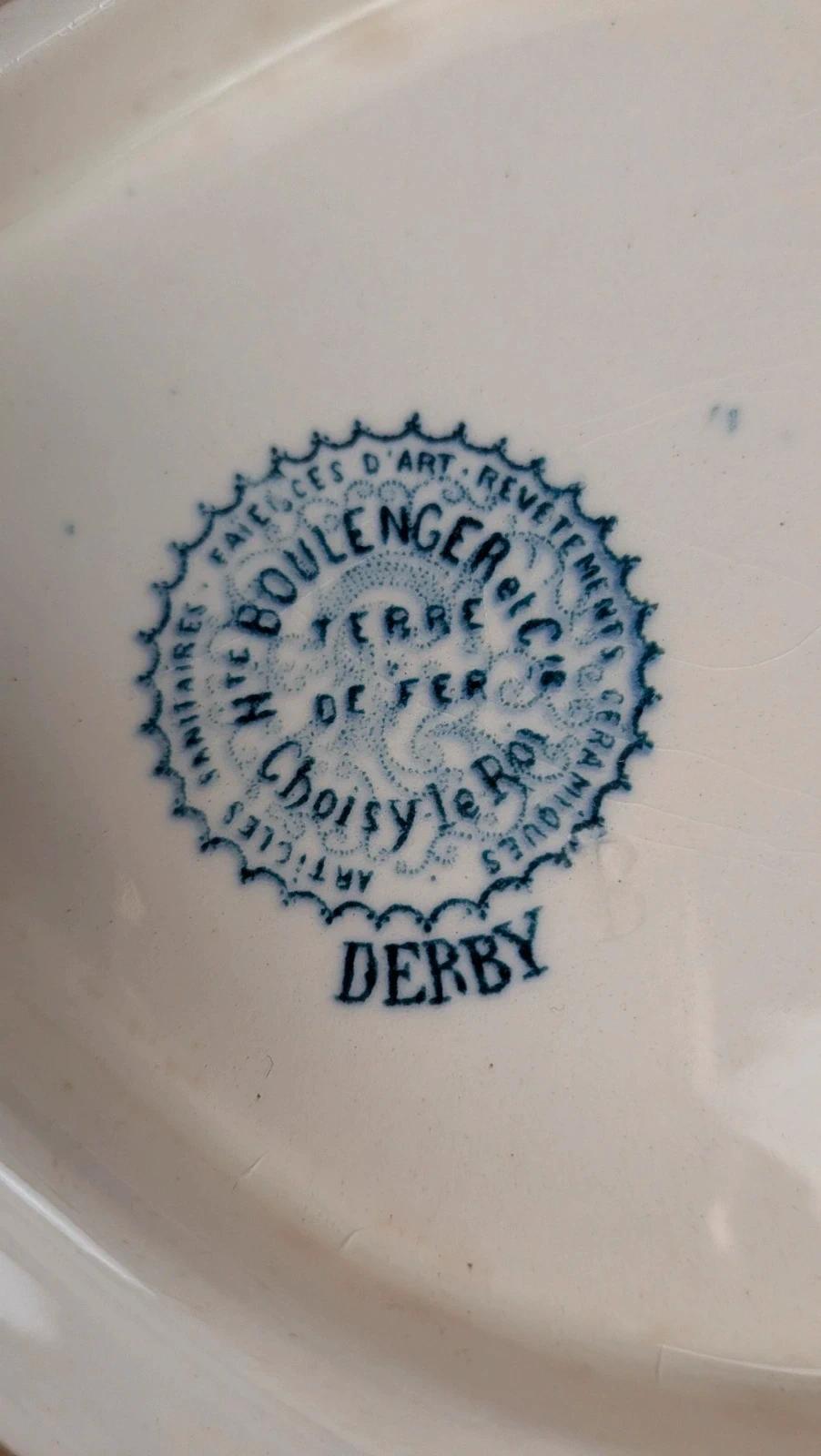 Saucière ancienne Boulenger & Cie – modèle Derby, terre de fer – Choisy-le-roi