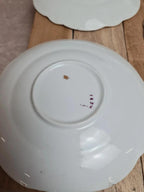 Lot de 7 coupelles anciennes porcelaine anglaise décor floral doré 🌸