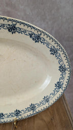 Grand plat ancien Hte Boulenger Choisy-le-roi – modèle Parmentier