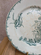 Assiette terre de fer Lunéville modèle champêtre