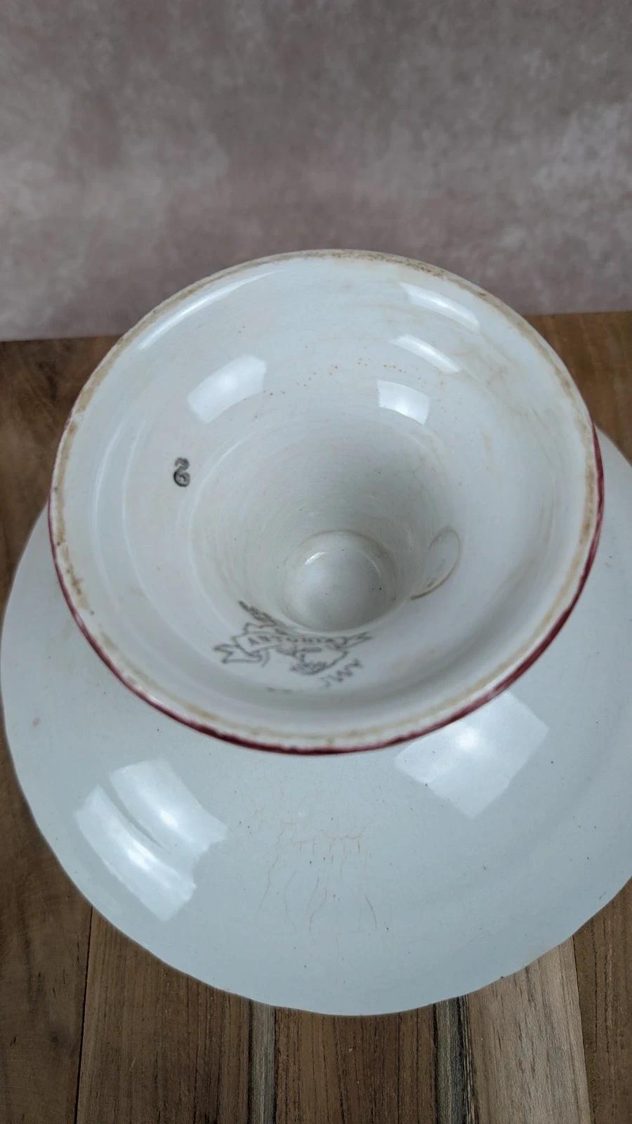 Compotier ancien Longwy – modèle Antonia