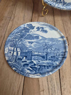 Gien x Enoch Wedgwood Countryside – dessous de plat + 2 dessous de bouteille