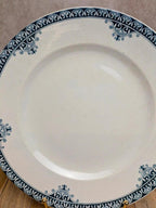 Plat rond Terre de Fer St Amand modèle Andrinople