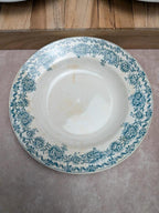 Lot de 3 assiettes creuses anciennes Saint-amand modèle Argenton Terre de fer