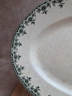 Grand plat ovale Terre de fer Hippolyte Boulenger H.b & Cie Gagny