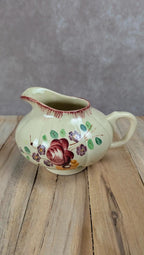 Petit pot à lait Longchamp fleuri vintage