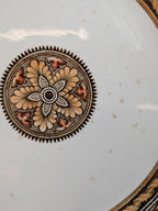 Assiette ancienne en terre de fer – Grecian Border – Faïence anglaise Xixe