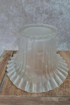 Vase vintage en verre dépoli givré – Made in Italy 🇮🇹