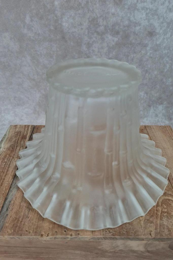 Vase vintage en verre dépoli givré – Made in Italy 🇮🇹