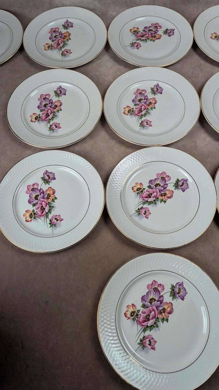 Lot de 16 assiettes plates Trieste – Moulin des Loups
