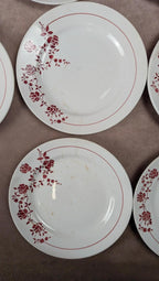 Lot de 14 assiettes plates Saint-amand modèle Marcel