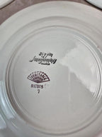 Lot de 12 assiettes à dessert Digoin Sarreguemines “rubis”