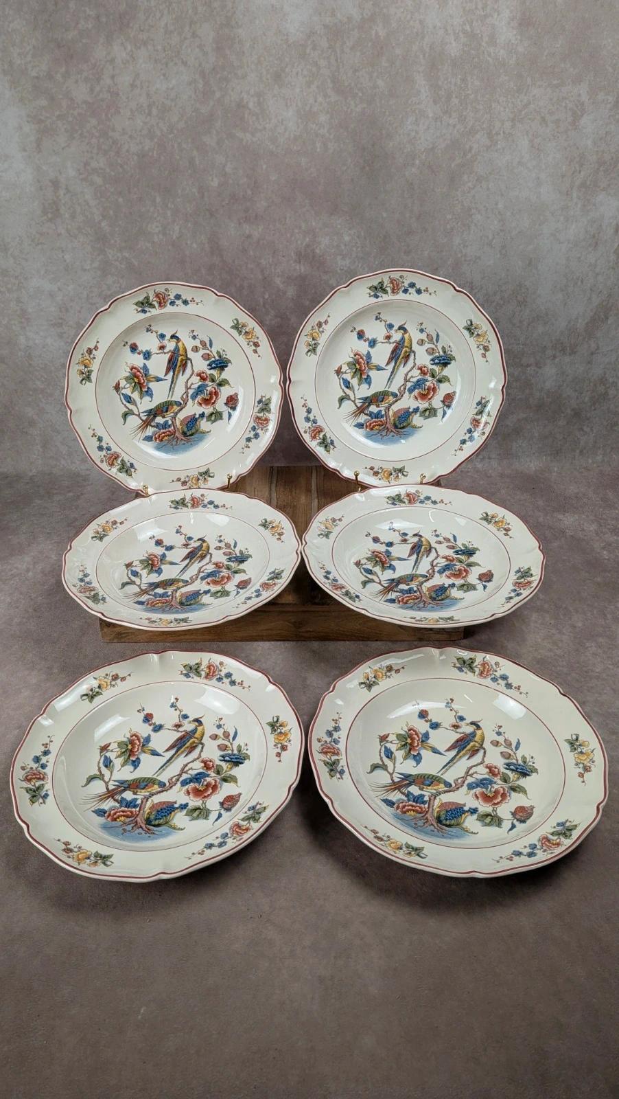 Lot de 6 assiettes creuses Villeroy & Boch – modèle Phoenix