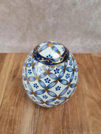 🩵 Œuf décoratif en porcelaine “paris Royal” peint à la main 🩵