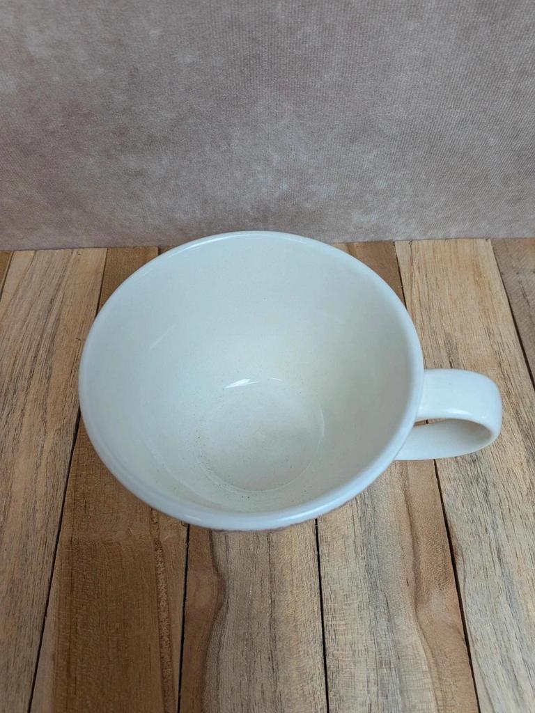 Mug Corona Colombia décor rouge esprit toile de Jouy
