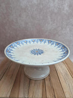 Compotier terre de fer Saint-amand modèle 6014 – décor oriental bleu et doré