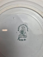 Lot 3 assiettes creuses Terre de Fer A. Lebacqz & M. Bouchart Floral
