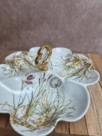 Serviteur 3 compartiments Pillivuyt France – décor Virginie signé Molling