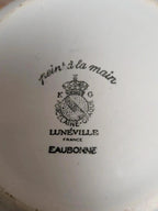 Soupière ancienne Kg Lunéville Eaubonne peinte à la main