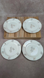 Lot de 4 assiettes à dessert Digoin Sarreguemines modèle Raphaël