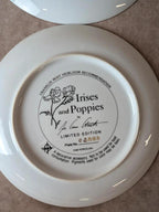 Lot 4 assiettes de collection Franklin Mint – Joe Anna Arnett – Fleurs – Édition limitée