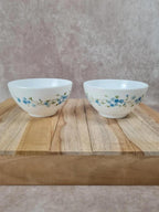 Lot de 2 bols Arcopal Myosotis – fleurs bleues vintage 🌸