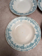 Lot de 4 assiettes creuses Terre de fer St Amand Argenton