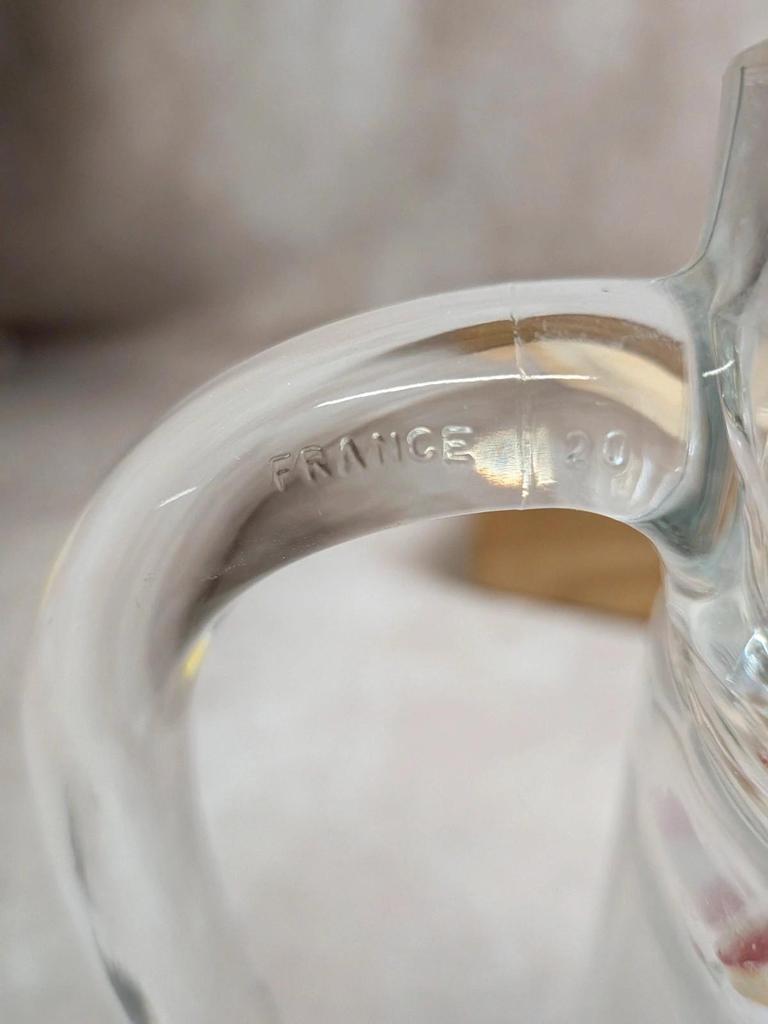 Pichet à citronnade vintage en verre – Fabriqué en France