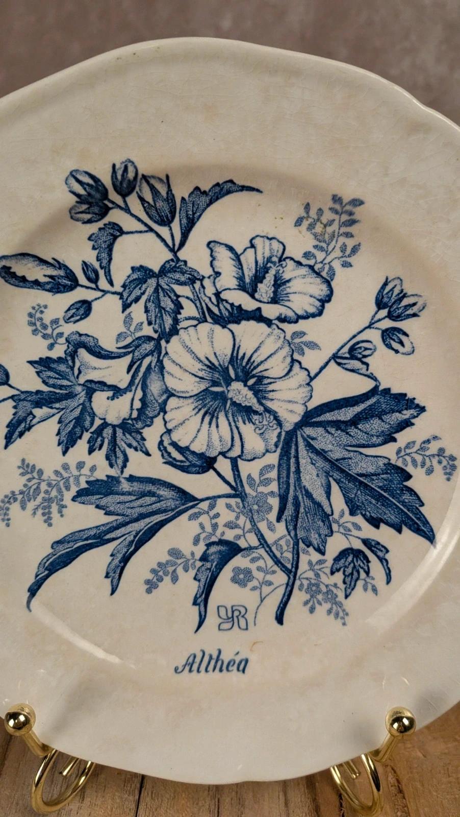 Assiette ancienne Gien modèle Althéa