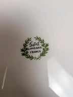 Lot de 4 assiettes plates Limoges dorure
