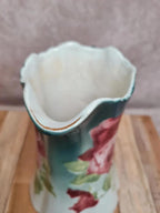 Pichet ancien terre de fer K&g Lunéville “les Roses” décor floral 🌹