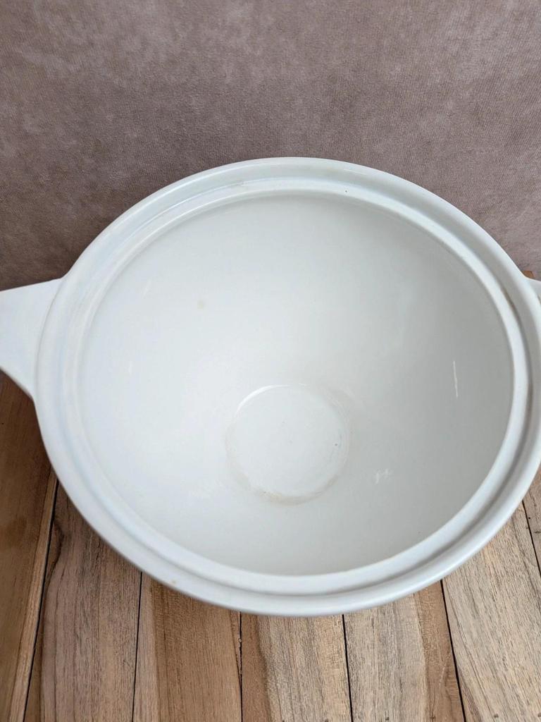 Soupière ancienne en terre de fer Digoin Sarreguemines – Modèle Poupette – Vintage
