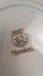 Lot de 6 assiettes creuses anciennes Seranord Saint-amand – Modèle Chambord