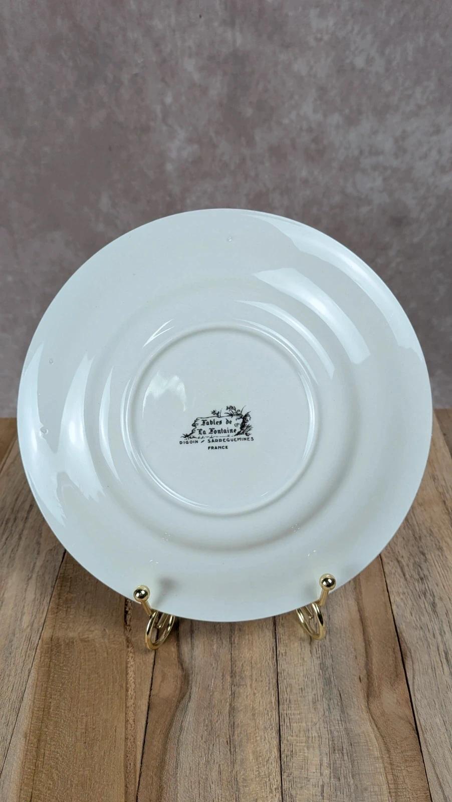 Assiette Sarreguemines Fables de La Fontaine, Les Rats