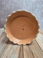 Théière vintage Artichaut I.c.b. France rose pêche et dorures