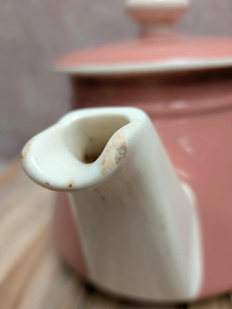 Théière vintage Villeroy & Boch Salam rose poudré