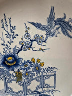 Assiette creuse Terre de Fer Creil Montereau Kyoto, polychrome