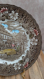 Assiette anglaise Royal Tudor Ware – Coaching Taverns 1828