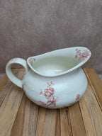 Ensemble de toilette ancien Anémone L. Bertrand Bordeaux terre de fer