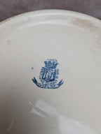 Soupière ancienne Gien modèle Chardon – Terre de fer bleu