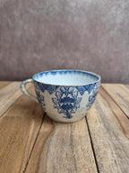 Tasse ancienne K&g Lunéville – Modèle Nanceen – Faïence bleue – Rare