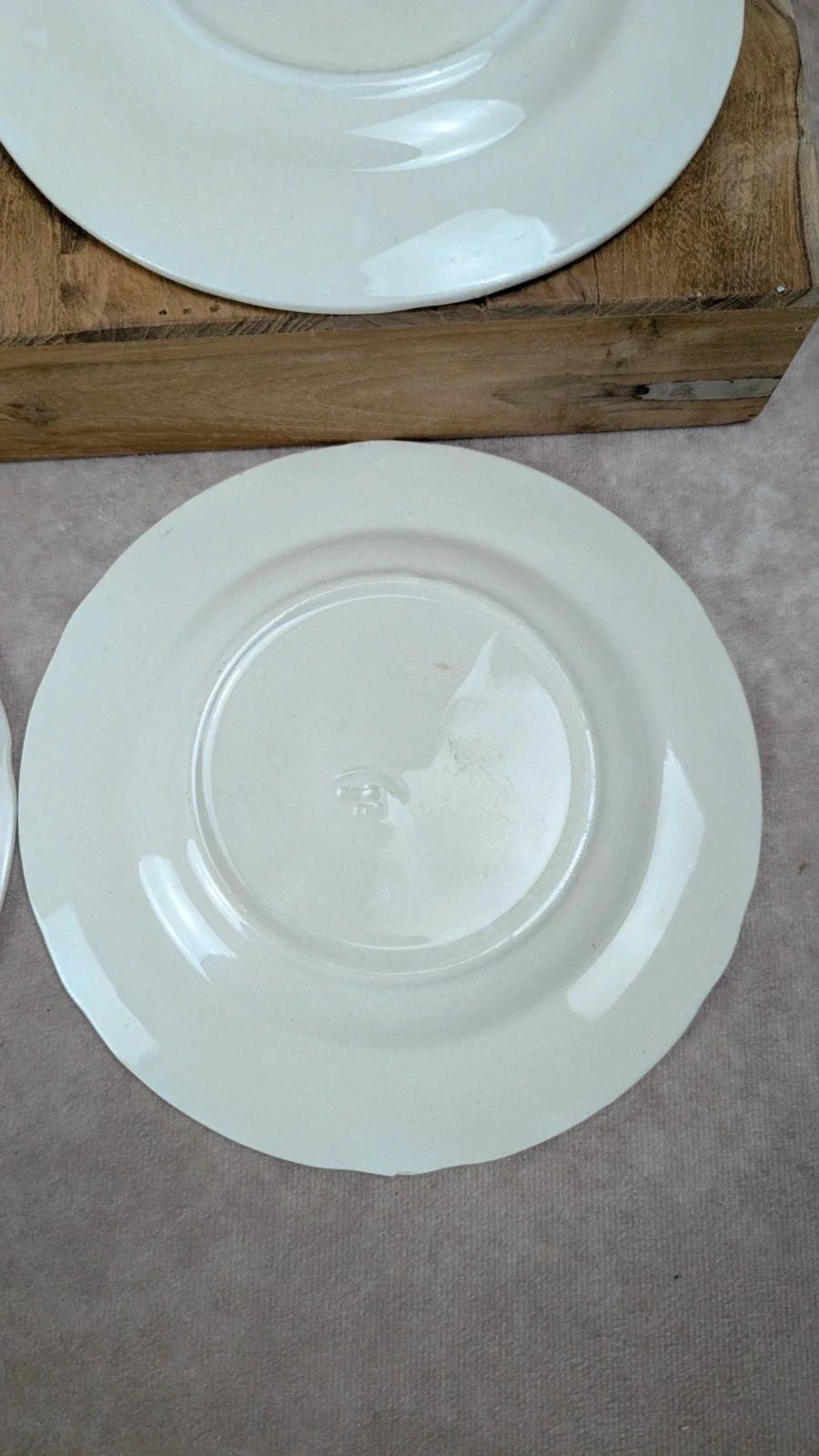 Lot de 6 assiettes à dessert Longwy – Modèle Maurice