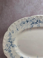 Grand plat ovale Terre de Fer Creil et Montereau Linotte – Xixe